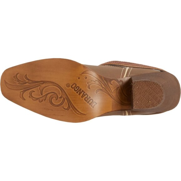 Durango Ladies Brown Khaki Flag Accessory Shank Strap Western Boots Size 9 - Picture 6 of 6